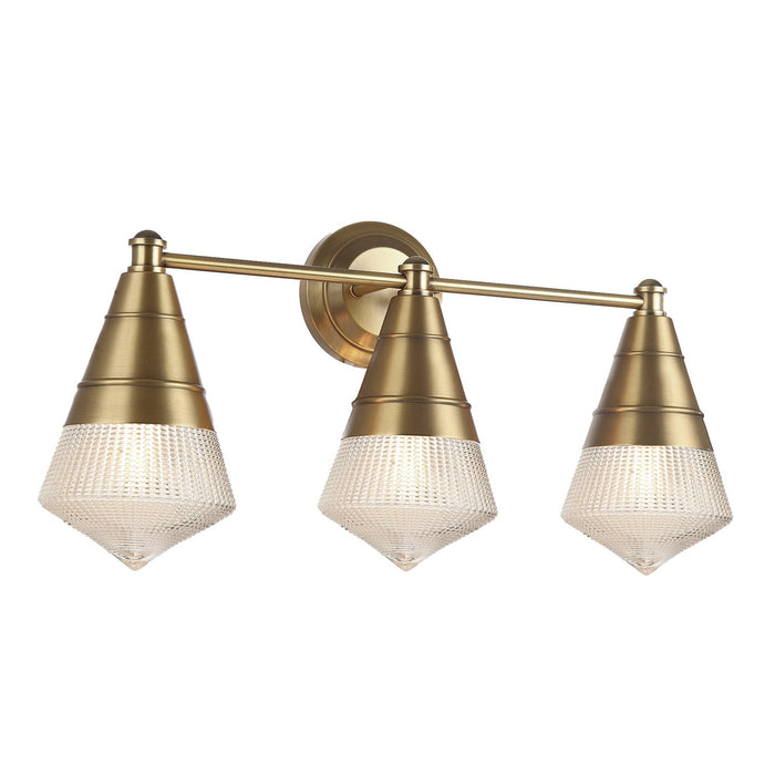 Maxim - 10393PRNAB - Three Light Bath Vanity - Hargreaves - Natural Aged Brass