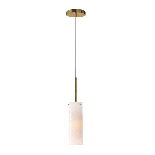 Maxim - 10511MRNAB - One Light Pendant - Blizzard - Natural Aged Brass