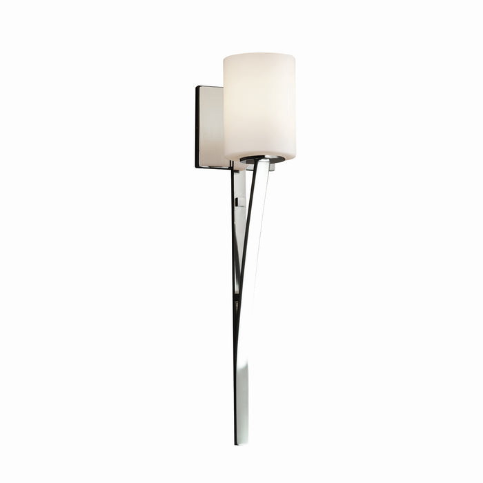 Justice Designs - FSN-8791-10-OPAL-CROM - One Light Wall Sconce - Fusion - Polished Chrome