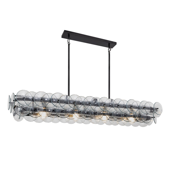 Maxim - 21826TCGM - Four Light Linear Chandelier - Loren - Gunmetal