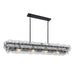 Maxim - 21826TCGM - Four Light Linear Chandelier - Loren - Gunmetal