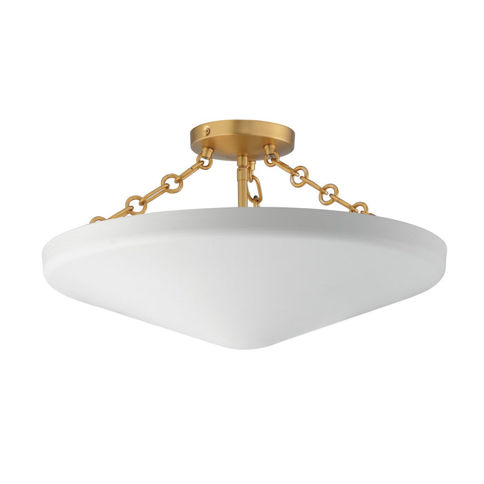 Maxim - 22450WTNAB - Three Light Flush Mount - Artemis - Natural Aged Brass