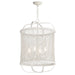 Maxim - 22474WWT - Four Light Pendant - Cestino - Weathered White