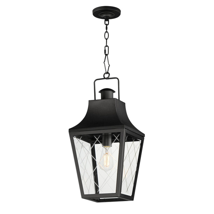 Maxim - 30369CLBK - One Light Outdoor Pendant - Storybook - Black