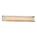 Justice Designs - PNA-8635-WAVE-CROM - LED Linear Bath Bar - Porcelina - Polished Chrome