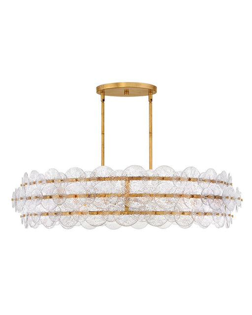 Fredrick Ramond - FR30124DA - LED Chandelier - Rene - Distressed Brass