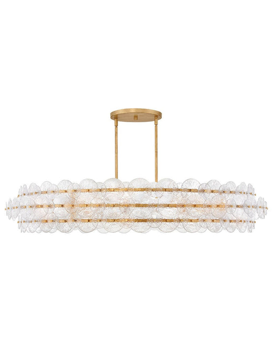 Fredrick Ramond - FR30125DA - LED Chandelier - Rene - Distressed Brass