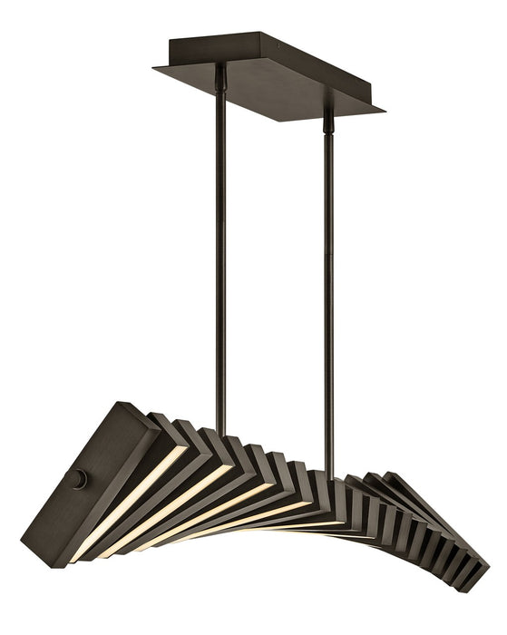 Fredrick Ramond - FR42455PBO - LED Linear Chandelier - Stitch - Painted Black Oxide