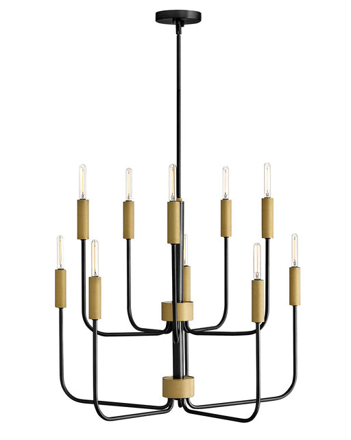 Lark - 83636BK-LCB - LED Chandelier - Austen - Black