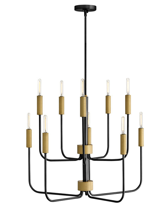 Lark - 83636BK-LCB - LED Chandelier - Austen - Black