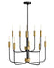 Lark - 83636BK-LCB - LED Chandelier - Austen - Black