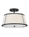 Hinkley - 4893BK - LED Semi-Flush Mount - Clarke - Black