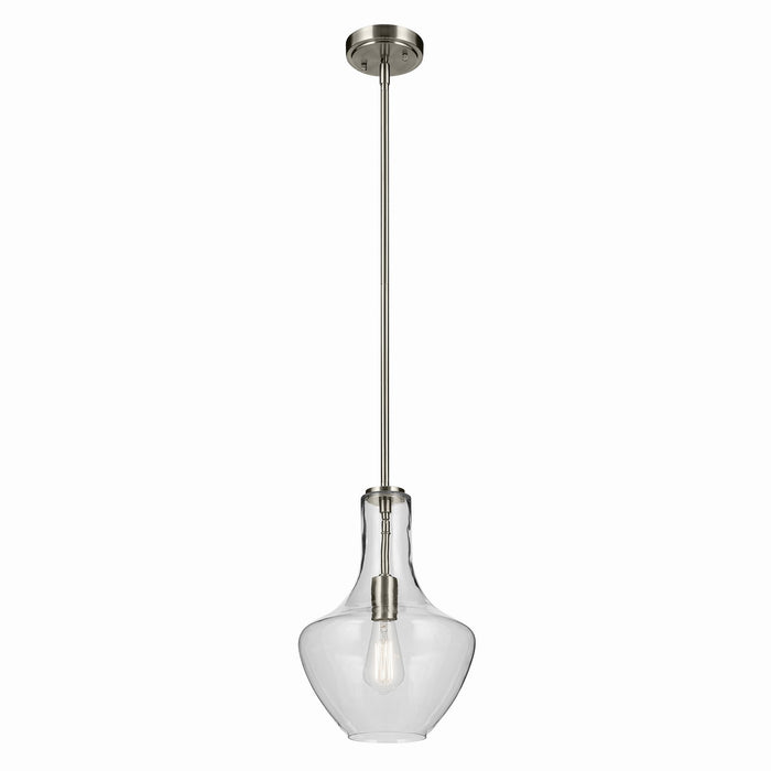 Kichler - 42141NI - One Light Pendant - Everly - Brushed Nickel