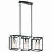 Kichler - 52033PN - Three Light Linear Chandelier - Kitner - Polished Nickel