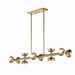 Kichler - 52645CPZ - Ten Light Linear Chandelier - Palta - Champagne Bronze