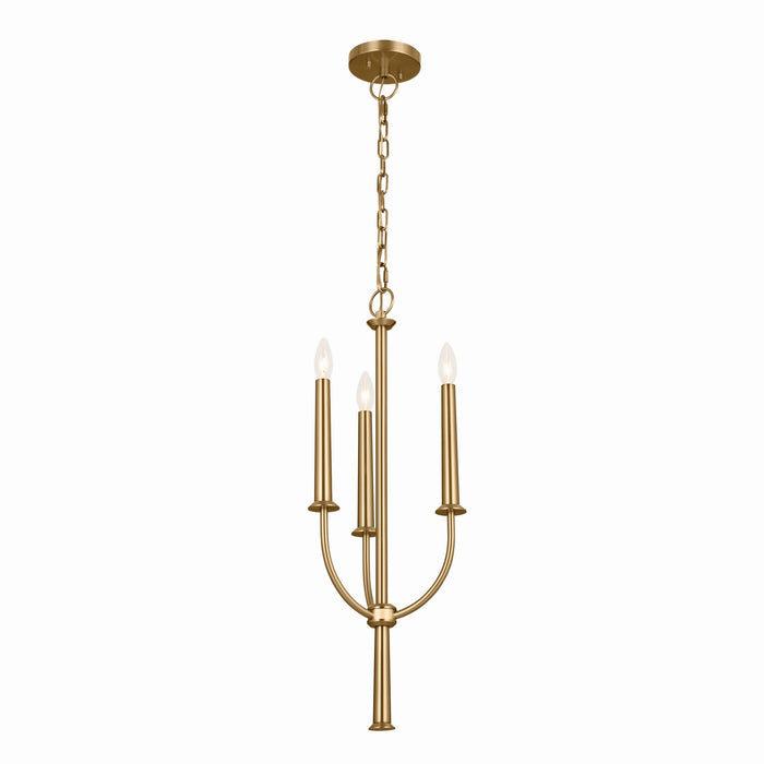 Kichler - 52496BNB - Three Light Mini Chandelier - Florence - Brushed Natural Brass