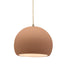 Justice Designs - CER-6530-ADOB-ABRS-BEIG-TWST - One Light Pendant - Radiance - Adobe