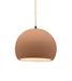 Justice Designs - CER-6530-ADOB-MBLK-BEIG-TWST - One Light Pendant - Radiance - Adobe