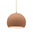 Justice Designs - CER-6530-ADOB-NCKL-BEIG-TWST - One Light Pendant - Radiance - Adobe