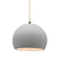 Justice Designs - CER-6530-BIS-MBLK-BEIG-TWST - One Light Pendant - Radiance - Bisque