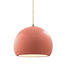 Justice Designs - CER-6530-BSH-ABRS-BEIG-TWST - One Light Pendant - Radiance - Gloss Blush