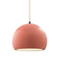 Justice Designs - CER-6530-BSH-MBLK-BEIG-TWST - One Light Pendant - Radiance - Gloss Blush