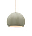 Justice Designs - CER-6530-CKC-ABRS-BEIG-TWST - One Light Pendant - Radiance - Celadon Green Crackle