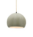 Justice Designs - CER-6530-CKC-MBLK-BEIG-TWST - One Light Pendant - Radiance - Celadon Green Crackle