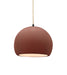 Justice Designs - CER-6530-CLAY-MBLK-BEIG-TWST - One Light Pendant - Radiance - Canyon Clay