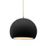 Justice Designs - CER-6530-CRB-ABRS-BEIG-TWST - One Light Pendant - Radiance - Carbon - Matte Black