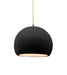 Justice Designs - CER-6530-CRB-NCKL-BEIG-TWST - One Light Pendant - Radiance - Carbon - Matte Black