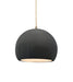 Justice Designs - CER-6530-GRY-ABRS-BEIG-TWST - One Light Pendant - Radiance - Gloss Grey