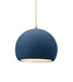 Justice Designs - CER-6530-MDMT-ABRS-BEIG-TWST - One Light Pendant - Radiance - Midnight Sky w/ Matte White