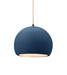 Justice Designs - CER-6530-MDMT-MBLK-BEIG-TWST - One Light Pendant - Radiance - Midnight Sky w/ Matte White