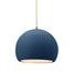 Justice Designs - CER-6530-MDMT-NCKL-BEIG-TWST - One Light Pendant - Radiance - Midnight Sky w/ Matte White