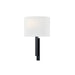 Justice Designs - FAB-4332-WHTE-MBLK - One Light Wall Sconce - Textile - Matte Black