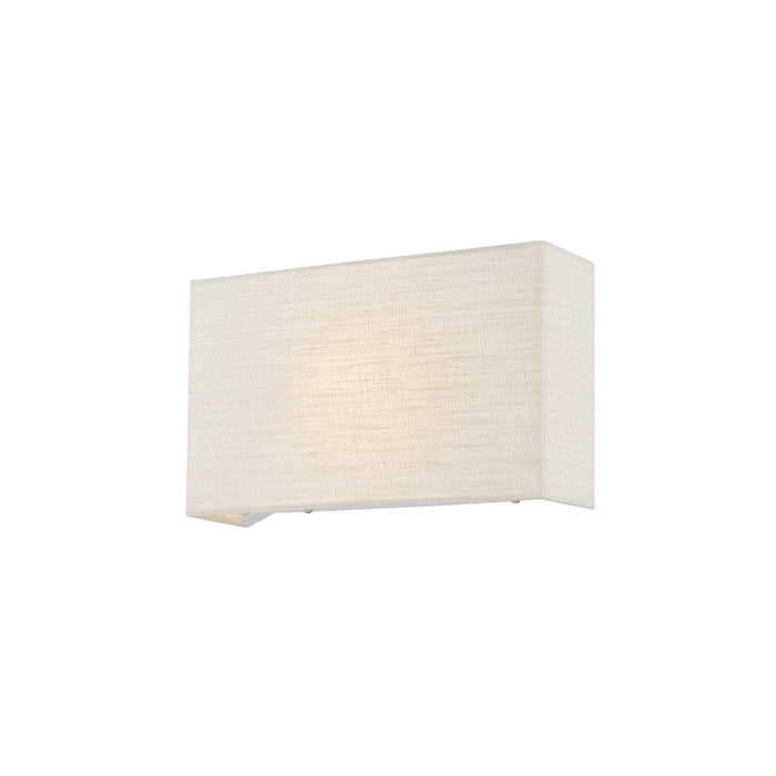 Justice Designs - FAB-5655-CREM - One Light Wall Sconce - Textile