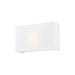 Justice Designs - FAB-5655-WHTE - One Light Wall Sconce - Textile