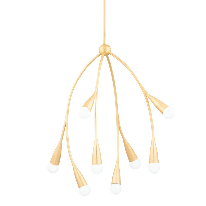 Mitzi - H689708-GL - Eight Light Chandelier - Elsa - Gold Leaf