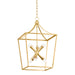 Mitzi - H807706L-VGL - Six Light Lantern - Kendall - Vintage Gold Leaf