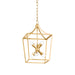 Mitzi - H807706S-VGL - Six Light Lantern - Kendall - Vintage Gold Leaf