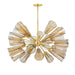 Hudson Valley - 2045-AGB - 25 Light Chandelier - Hartwood - Aged Brass