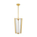 Hudson Valley - 4053-AGB - LED Pendant - Edgemere - Aged Brass