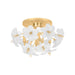 Corbett Lighting - 367-04-GL - Four Light Flush Mount - Hygea - Gold Leaf