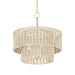 Hudson Valley - 5822-VGL - Three Light Pendant - Yorkhill - Vintage Gold Leaf