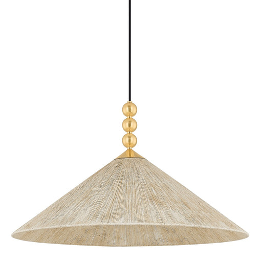 Mitzi - H682701L-AGB - One Light Pendant - Song - Aged Brass