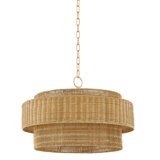 Mitzi - H854704-AGB - Four Light Pendant - Danica - Aged Brass