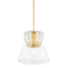 Mitzi - H910701L-AGB - One Light Pendant - Elodie - Aged Brass