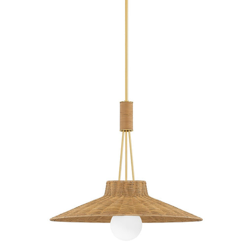 Mitzi - H921701-AGB - One Light Pendant - Laudine - Aged Brass