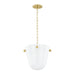 Mitzi - H923701-AGB - One Light Pendant - Rima - Aged Brass